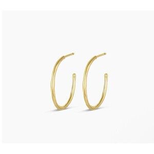 Gorjana Taner Hoops Small Gold Plated Earring Gently Used